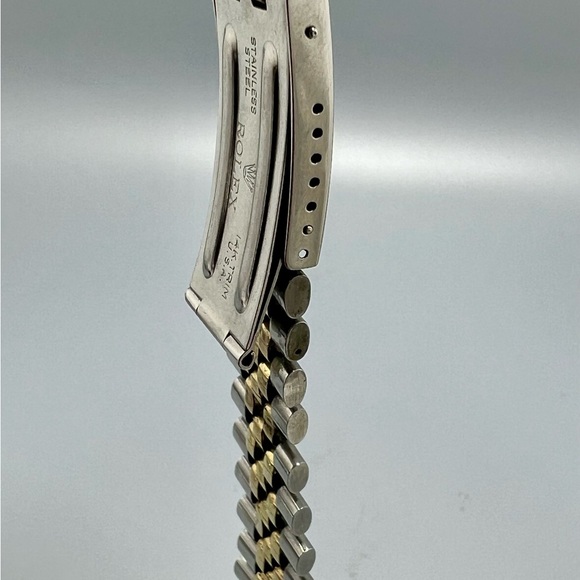 Rolex Vintage  14K Gold & Stainless Steel USA Oval Link Bracelet - Picture 12 of 13